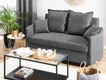 2-Sitzer Sofa HOVIN Schwarz - Grau - Textil - 166 x 84 x 92 cm