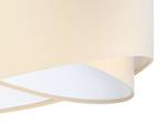 Lustre suspension MADAN Beige - Blanc - Métal - Textile - 50 x 25 x 50 cm