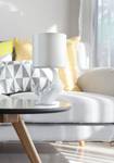 Lampe de table Nashorn 1 Blanc - Métal - 24 x 48 x 24 cm