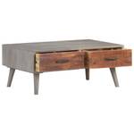 Couchtisch D975 Grau - Massivholz - 60 x 40 x 100 cm