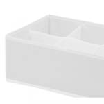 4 organisateurs rangement 6 cases blanc Blanc - Textile - 34 x 9 x 24 cm