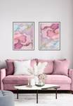 Aquarell Pink Pastell Poster 40 x 30 x 40 cm