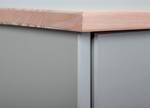 Sideboard Luzerna Grau - Massivholz - 131 x 86 x 45 cm