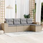 Gartensitzgruppe K5228(5-tlg) Beige - Massivholz - 69 x 62 x 55 cm