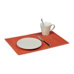 6 teiliges Tischset rot Rot - Bambus - Textil - 45 x 1 x 30 cm