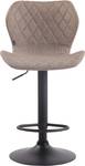 Barhocker Cork 2er Set Taupe - Schwarz