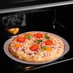 Plaque à pizzas ronde perforée lot de 2 Marron - Métal - 36 x 2 x 33 cm