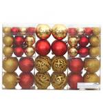 Weihnachtskugel (100er Set) 295555 Gold - Rot