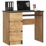 Bureau d'ordinateur A-6 gauche CLP Imitation chêne marron-noir