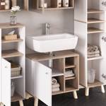 Mobilier de salle de bains Senyo Imitation chêne de Sonoma - Blanc