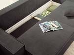 3-Sitzer Sofa DELLIA Dunkelgrau