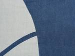 Kuscheldecke HAPREK Blau - Weiß - Textil - 130 x 1 x 170 cm
