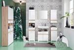 Miroir de salle de bain SetOneBad Blanc - En partie en bois massif - 60 x 55 x 2 cm