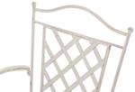 Chaises de jardin Adara Lot de 2 Blanc crème