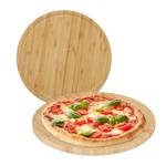 Lot de 2 planches à pizza Marron - Bambou - 32 x 2 x 32 cm