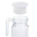 Carafe couvercle cruche 1 litre Verre - 8 x 25 x 8 cm