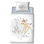 Babybettwäsche Disney's Bambi & Klopfer Grau - Weiß - Textil - 100 x 135 x 1 cm