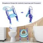 Kinder Toilettensitz höhenverstellbar Violett - Kunststoff - 24 x 65 x 37 cm
