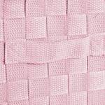 1 x Aufbewahrungskorb mit Griff rosa Pink - Metall - Kunststoff - 40 x 26 x 30 cm