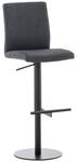 Tabouret de bar Cadiz Lot de 2 Gris lava - Noir