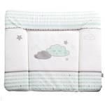 Wickelauflage Happy Cloud Grün - Textil - 85 x 4 x 75 cm