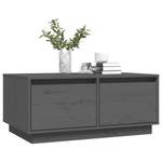 Couchtisch D763 Grau - Massivholz - 50 x 35 x 80 cm