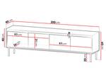 TV-Lowboard Carmesi 4D Weiß