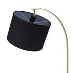 lampadaire avec port USB, table en bois Noir - Métal - 35 x 166 x 35 cm