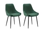 Chaise MASURIE Lot de 2 Vert - Lot de 2