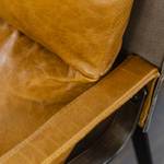 KAWOLA Sessel KUBE Vintage Leder Braun - Echtleder - 75 x 87 x 81 cm