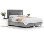 Boxspringbett Laguno Grau - Breite: 140 cm