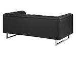 2-Sitzer Sofa VISSLAND Schwarz - Silber