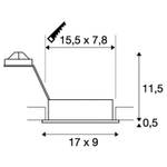 Einbaustrahler New Tria Silber