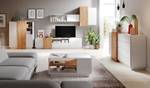 Wohnzimmer-Set 3D 7-teilig Weiß - Holzwerkstoff - 490 x 133 x 45 cm