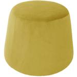 Pouf en velours Dome Beige