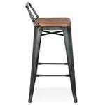 Tabouret De Bar MECANO Marron - Bois massif - 42 x 84 x 42 cm