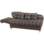 Selma Recamiere, Armteil links klappbar Braun - Textil - Holz teilmassiv - 212 x 82 x 88 cm