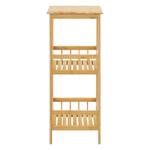 Étagère de rangement Pyhäjärvi Beige - Bambou - 33 x 79 x 33 cm