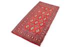 Turkaman - 130x60cm Rot - Naturfaser - 60 x 1 x 130 cm