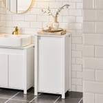 Meuble Bas de Salle de Bain BZR100-W Blanc - Bois manufacturé - 45 x 86 x 35 cm