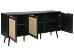 Sideboard OPOCO Beige - Schwarz - Holzwerkstoff - 150 x 71 x 40 cm