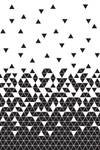 papier peint panoramique triangles Noir - Fibres naturelles - Textile - 200 x 279 x 279 cm