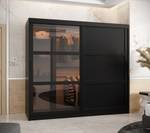 ARMOIRE À PORTES COULISSANTES DOME Largeur : 200 cm - Noir