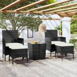 Garten Bistro Set (5-teilig) 3012962-1 Schwarz