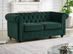 Couchgarnitur CHESTERFIELD 2er-Set Grün