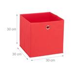 Lot de 2 boîtes de rangement Rouge