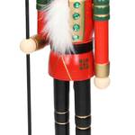 Nussknacker Figur handbemalt Schwarz - Rot