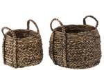 Jaisalmer Braun - Holzwerkstoff - Rattan - 40 x 31 x 40 cm