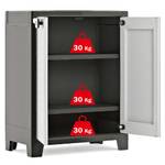 Armoire de rangement 3018467 Noir - Matière plastique - 80 x 100 x 44 cm