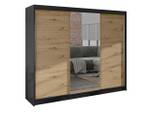 Kleiderschrank Derby 1 Braun - Holzwerkstoff - 200 x 215 x 58 cm